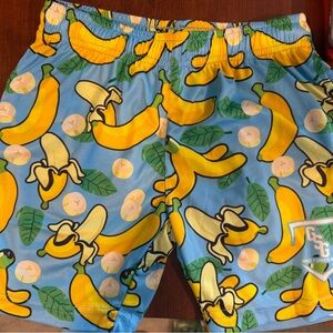 Banana Print Kids Shorts
